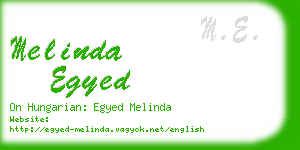 melinda egyed business card